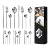 Cross-border Amazon Portuguese stainless steel knife, fork and spoon 24-piece set for 6 people steak knife, fork and spoon tableware set Item Picture
